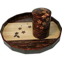 【新品未使用】桜樺細工　亀甲長手盆 (大・小2枚セット) 新品未使用】桜樺細工 亀甲長手盆 (大・小2枚セット) 楽天市場】