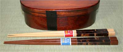 白南天と鉄木のお箸